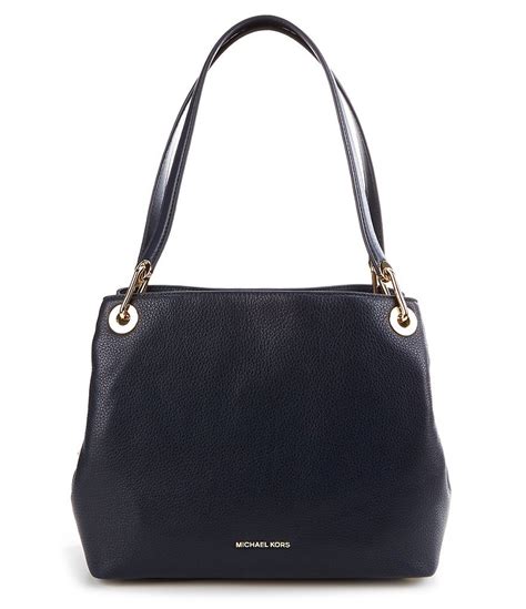 raven tote michael kors|raven large leather shoulder bag.